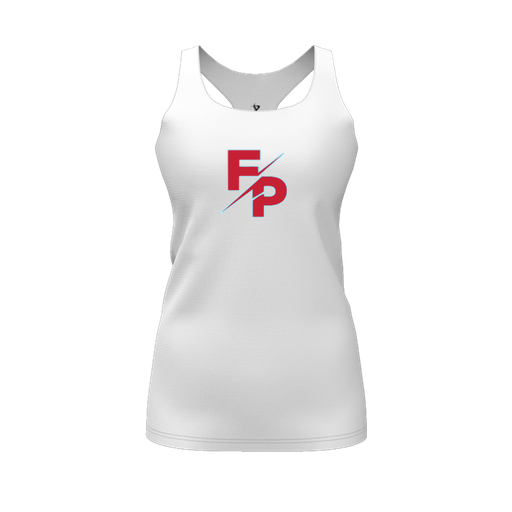 [FT0TRBWH-FYS-LOGO2] Decker Racerback Tank Top (Female Youth S, White, Logo 2)