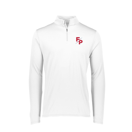 [FTLQFLWH-FAXS-LOGO2] Ladies Flex-Lite 1/4 Zip Shirt (Female Adult XS, White, Logo 2)