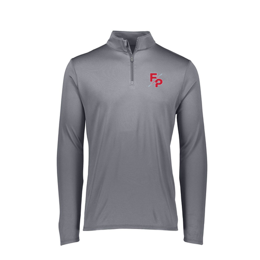[FTLQFLGY-FAXS-LOGO2] Ladies Flex-Lite 1/4 Zip Shirt (Female Adult XS, Gray, Logo 2)