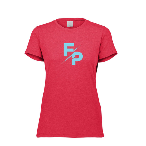 [FTSCUBRD-FAXS-LOGO1] Decker Women's Tri-Blend T-Shirt - Short Sleeve (Female Adult XS, Red, Logo 1)