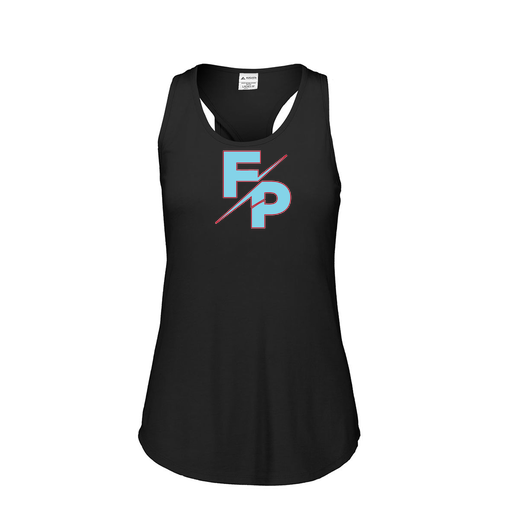 [FT0TUBBK-FAS-LOGO1] Ladies Tri Blend Tank Top (Female Adult S, Black, Logo 1)