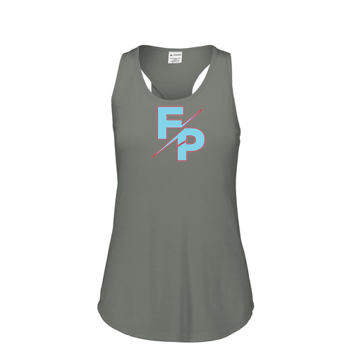 [FT0TUBGY-FAS-LOGO1] Ladies Tri Blend Tank Top (Female Adult S, Gray, Logo 1)