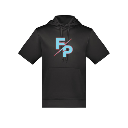 [6871.080.S-LOGO1] Men's Dri Fit Short Sleeve Hoodie (Adult S, Black, Logo 1)