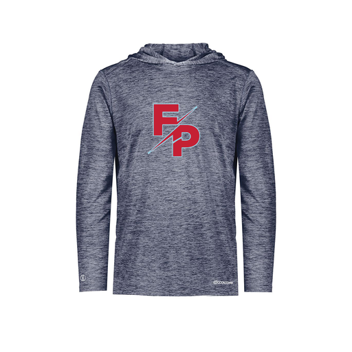 [FOLHCGNV-AS-LOGO2] Decker Men's Charge Hoodie (Adult S, Navy, Logo 2)