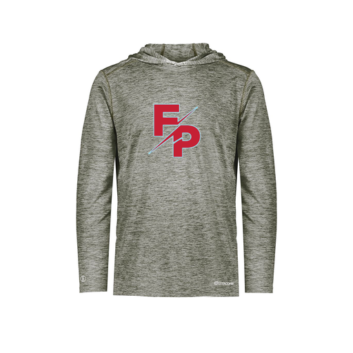 [FOLHCGGY-AS-LOGO2] Men's Charge Hoodie (Adult S, Gray, Logo 2)
