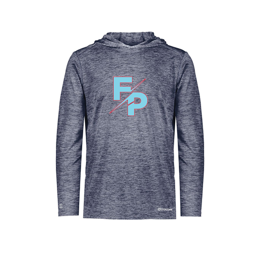 [FOLHCGNV-YS-LOGO1] Youth Charge Hoodie (Youth S, Navy, Logo 1)