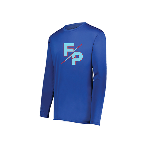 [222822.060.XS-LOGO1] Men's LS Smooth Sport Shirt (Adult XS, Royal, Logo 1)