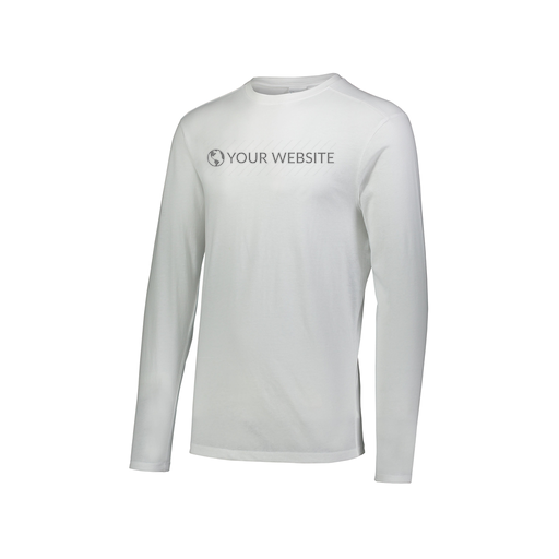 [FTLCUBWH-AXS-LOGO3] Men's LS Ultra-blend T-Shirt (Adult XS, White, Logo 3)