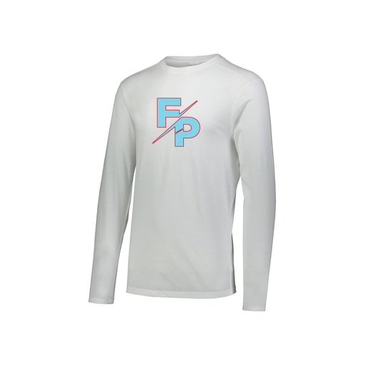 [FTLCUBWH-YS-LOGO1] Decker Youth Tri-Blend T-Shirt - Long Sleeve (Youth S, White, Logo 1)