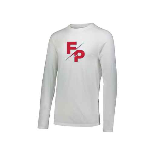 [FTLCUBWH-YS-LOGO2] Youth LS Ultra-blend T-Shirt (Youth S, White, Logo 2)