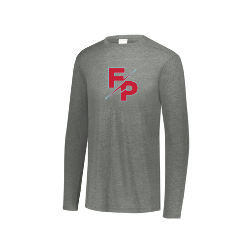 [FTLCUBGY-YS-LOGO2] Youth LS Ultra-blend T-Shirt (Youth S, Gray, Logo 2)
