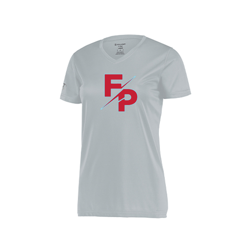 [222820.099.S-LOGO2] Ladies Movement Dri Fit Shirt (Female Adult S, Silver, Logo 2)